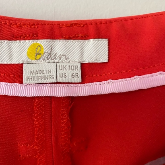 Boden Melina Orange High Waist Taper Trousers Pants - Picture 12 of 13